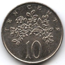 Ямайка 10 центов 1989 год