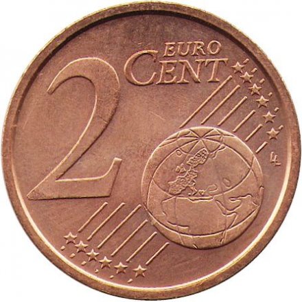 Сан-Марино 2 евроцента 2006 год - Статуя Свободы в городе Сан-Марино
