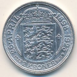 Дания 2 кроны 1923 год