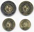 Набор из 4 монет Уругвай 2011 - 2012 год - Животные