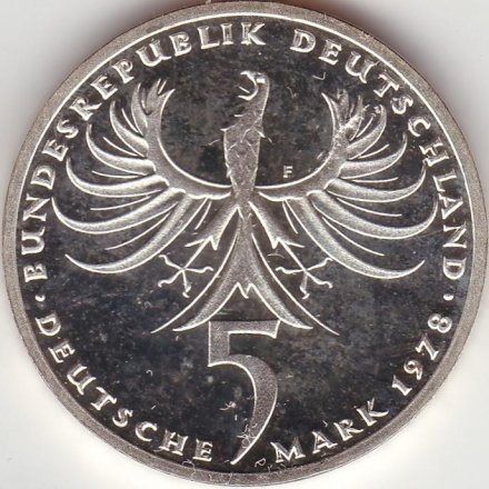 ФРГ 5 марок 1978 год - 225 лет со дня смерти Иоганна Бальтазара Неймана (F)