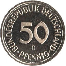 ФРГ 50 пфеннигов 1985 год (D)