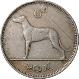 Ирландия 6 пенсов 1948 год