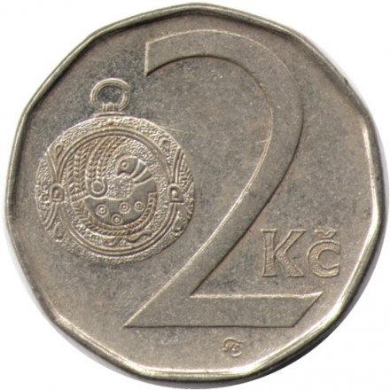 Чехия 2 кроны 2003 год