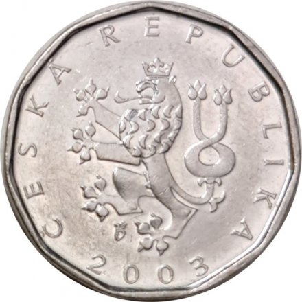 Чехия 2 кроны 2003 год