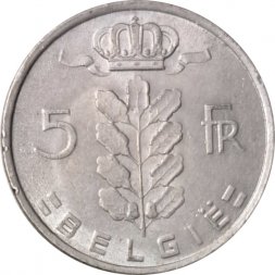 Бельгия 5 франков 1976 год BELGIE
