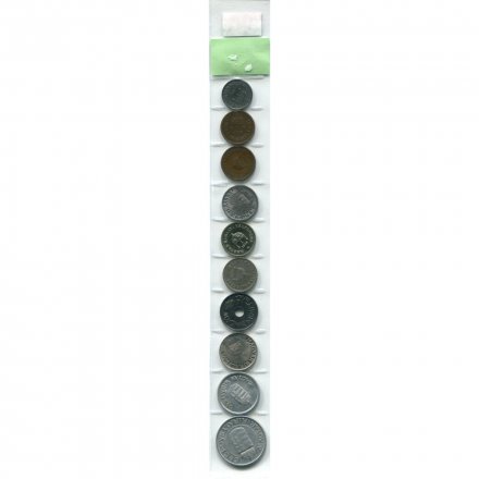 Набор из 10 монет Венгрия 1894-1944 год - Хорти