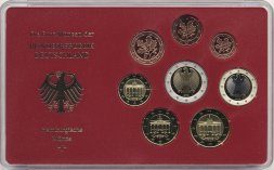 Евро серия Proof Германия 2002 год - Монетный двор «J» (8 монет)