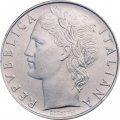 Италия 100 лир 1972 год - Минерва