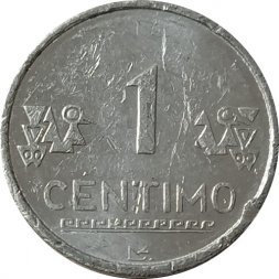 Перу 1 сентимо 2006 год (алюминий)