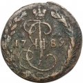 Денга 1789 год ЕМ Екатерина II (1762 - 1796) - VF+