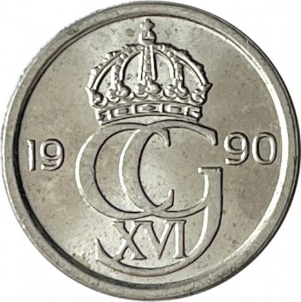 Швеция 10 эре 1990 год - Король Карл XVI Густав