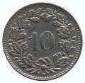 Швейцария 10 раппенов 1940 год
