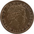 Остров Мэн 1 пенни 2002 год - Руины древней часовни (&quot;AE&quot; на реверсе)