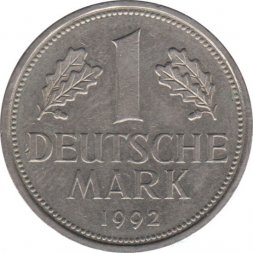 ФРГ 1 марка 1992 год (A)