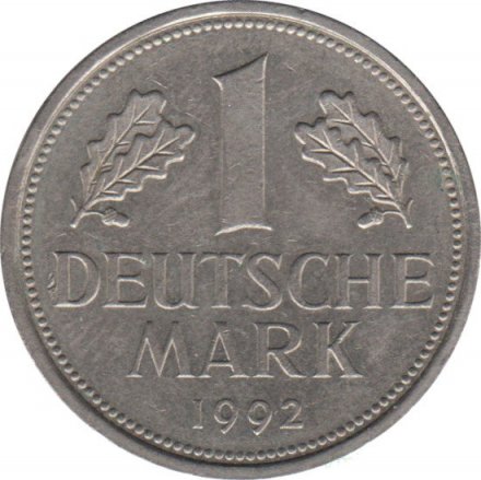 ФРГ 1 марка 1992 год (A)