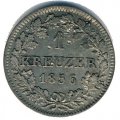 Бавария 1 крейцер 1856 год
