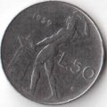 Италия 50 лир 1959 год