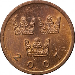 Швеция 50 эре 2007 год - Король Карл XVI Густав