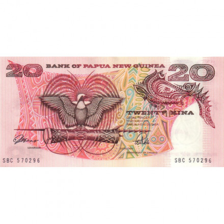 Папуа - Новая Гвинея 20 кина 1989-1992 год - UNC