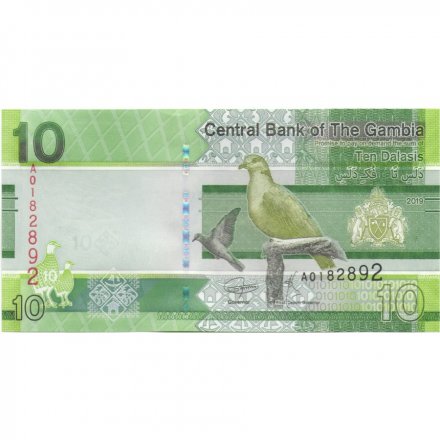 Гамбия 10 даласи 2019 года - UNC