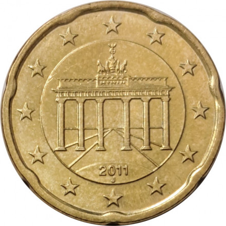 Германия 20 евроцентов 2011 год (J)