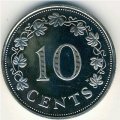 Мальта 10 центов 1976 год