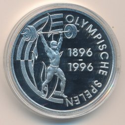 Антильские острова 25 гульденов 1995 год Штангист