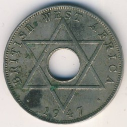 Британская Западная Африка 1/2 пенни 1947 год