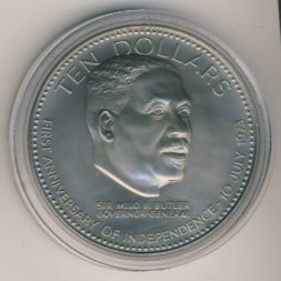 Багамские острова 10 долларов 1974 год