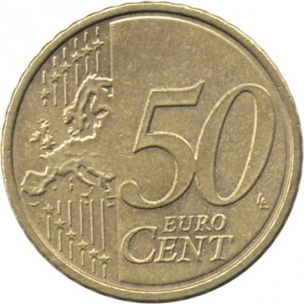 Португалия 50 евроцентов 2010 год - Королевская печать