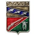 Значок Старый Оскол. Герб. Серия &quot;Квадраты&quot; (тип 2)