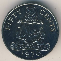 Бермудские острова 50 центов 1970 год