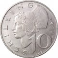 Австрия 10 шиллингов 1990 год
