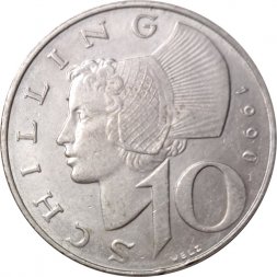 Австрия 10 шиллингов 1990 год