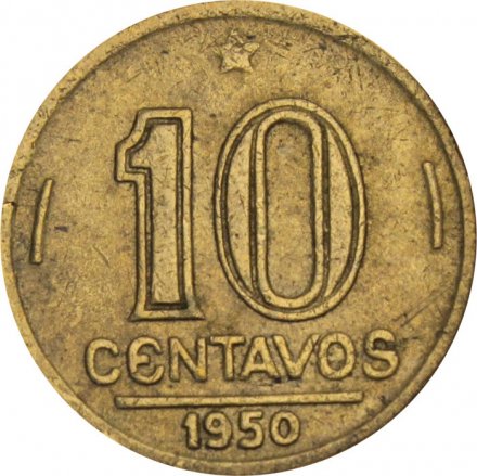 Бразилия 10 сентаво 1950 год - Жозе Бонифасиу де Андрада и Силва