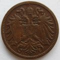 Австрия 2 геллера 1910 год - Герб