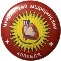 Значок Мурманский медицинский колледж 50х50 мм