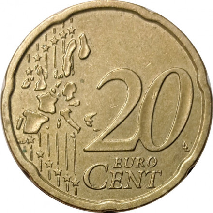 Австрия 20 евроцентов 2004 год - Дворец Бельведер