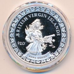 Виргинские острова 20 долларов 2000 год