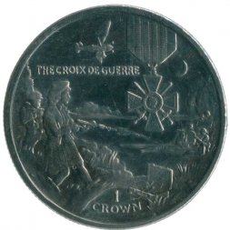 Остров Мэн 1 крона 2004 год - Награды - Французский крест