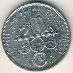 Восточные Карибы 50 центов 1965 год