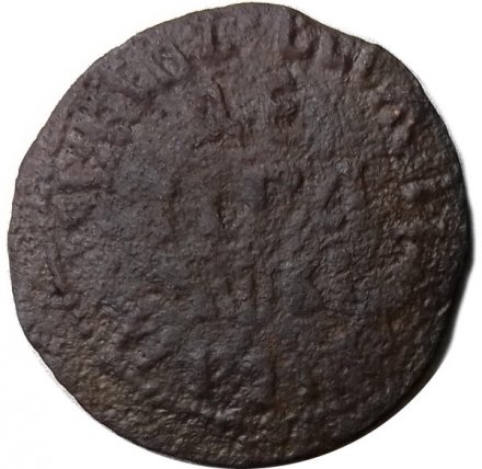 Денга 1712 год Пётр I (1699 - 1725) - САМОДЕРЖЕЦЪ - VG