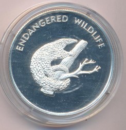 Монета Малави 10 квача 2005 год - Белобрюхий ящер