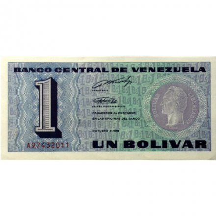 Венесуэла 1 боливар 1989 год - UNC