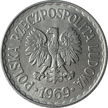 Польша 1 злотый 1969 год