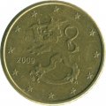 Финляндия 50 евроцентов 2009 год - Герб Финляндии