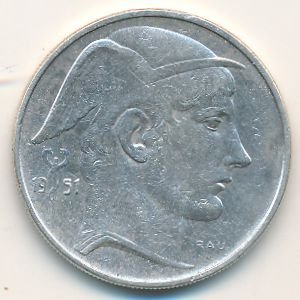 Бельгия 20 франков 1951 год BELGIE