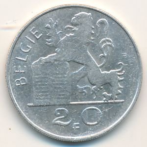 Бельгия 20 франков 1951 год BELGIE