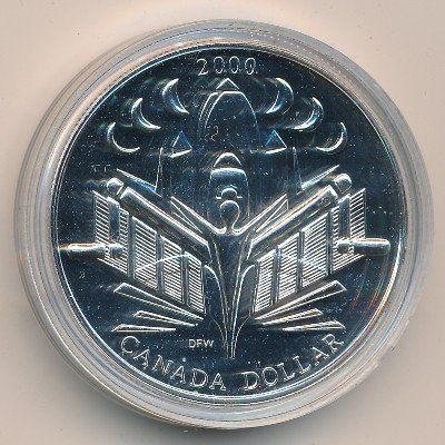 Канада 1 доллар 2000 год - Миллениум. Шаттл Дискавери (BU)